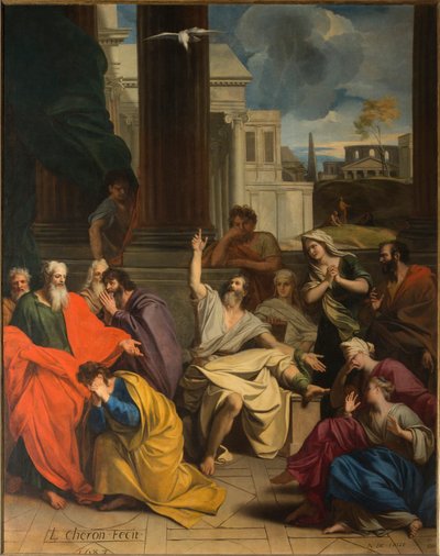 Le Prophète Agabus prédisant à Saint Paul ses souffrances à Jérusalem - Louis Cheron
