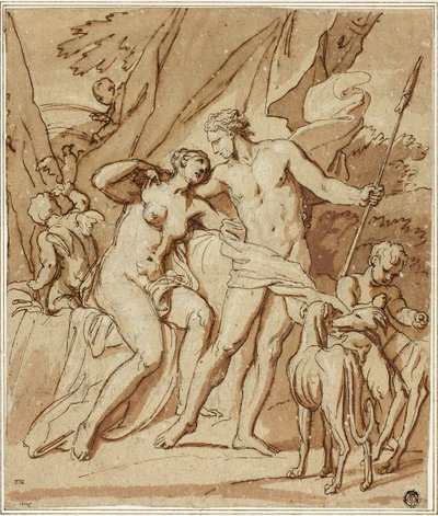 Vénus et Adonis - Louis Cheron