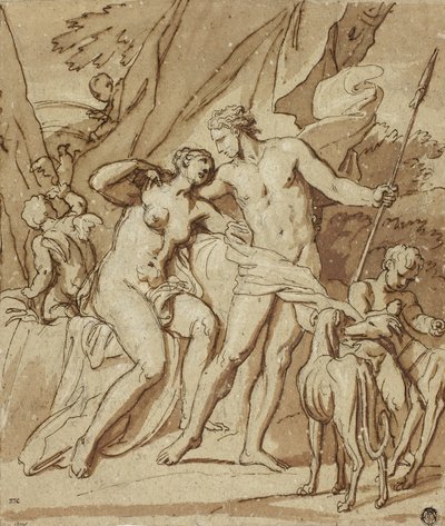 Vénus et Adonis - Louis Cheron