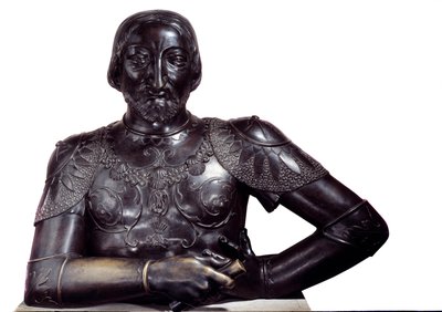Buste du roi de France François Ier en bronze - Louis Claude Vassé