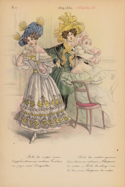 Mode française : 1829-1830, Charles X - Louis Colas