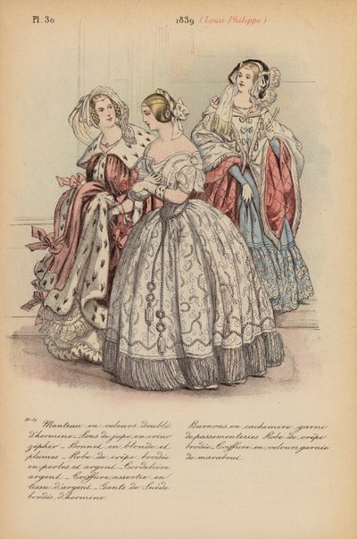 Mode française : 1839, Louis-Philippe - Louis Colas