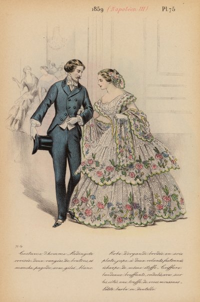 Mode française : 1859, Napoléon III - Louis Colas