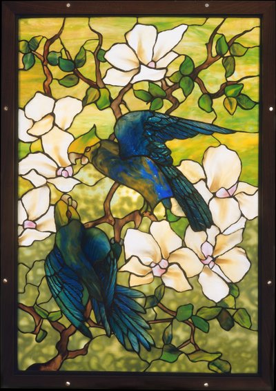 Hibiscus et perroquets, vers 1910-20 - Louis Comfort Tiffany
