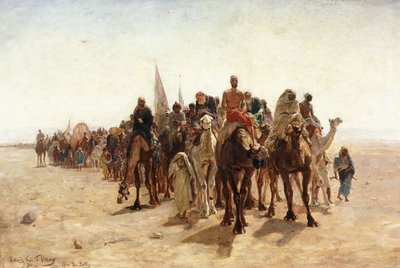 Pèlerins allant à la Mecque, 1890 - Louis Comfort Tiffany