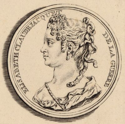 Portrait de la compositrice Élisabeth Claude Jacquet de La Guerre 1665-1729 - Louis Crepy