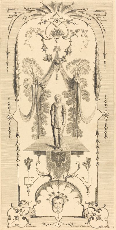 Gilles - Louis Crépy after Antoine Watteau