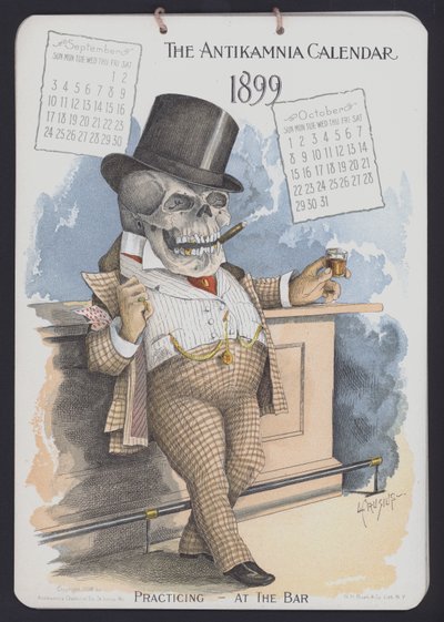 Illustration pour le calendrier Antikamnia - Louis Crucius or Crusuius