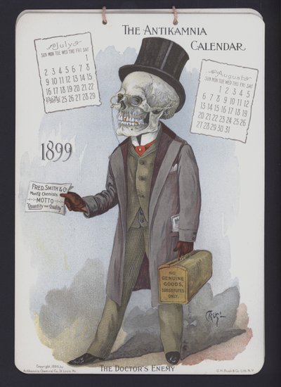 Illustration pour le calendrier Antikamnia, 1899 - Louis Crucius or Crusuius