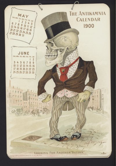 Illustration pour le Calendrier Antikamnia, 1900 - Louis Crucius or Crusuius