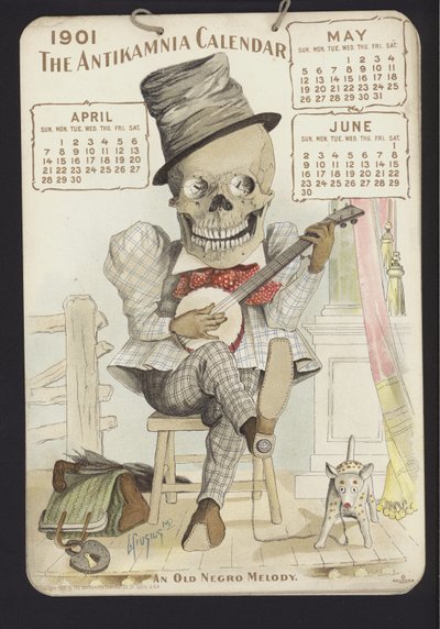 Illustration pour le calendrier Antikamnia, 1901 - Louis Crucius or Crusuius