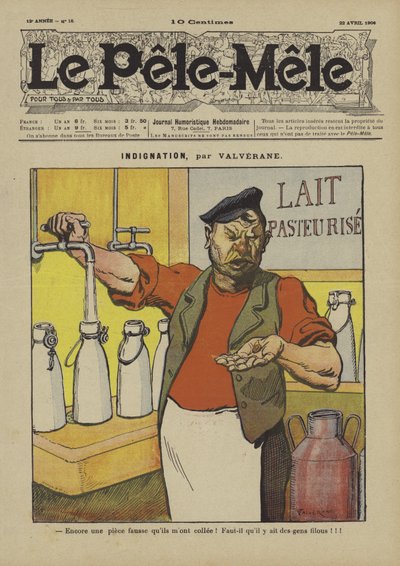 Indignation. Illustration pour Le Pêle-Mêle, 1906 - Louis Denis Valverane