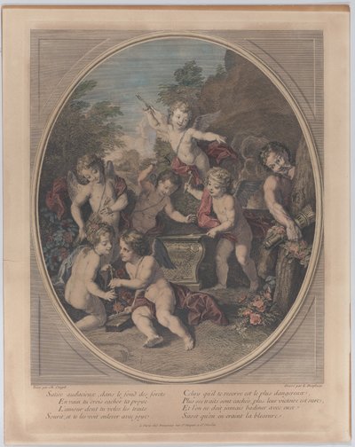 Satire audacieuse dans les profondeurs de la forêt, 1714-39 - Louis Desplaces