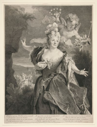 Portrait de Marie Anne de Chateauneuf (dite Duclos) - Louis Desplaces