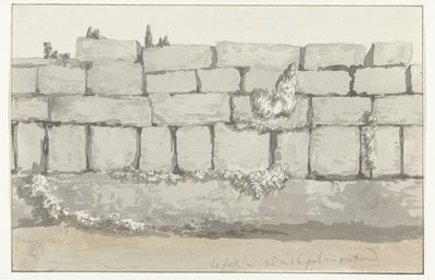 Extérieur du mur extérieur du temple antique dans l