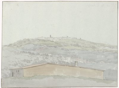 Vue de Montefusco (Voyage en Italie, en Sicile et à Malte - 1778) - Louis Ducros