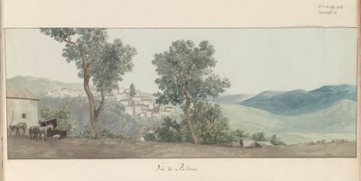 Vue de Paternò (Voyage en Italie, en Sicile et à Malte - 1778) - Louis Ducros