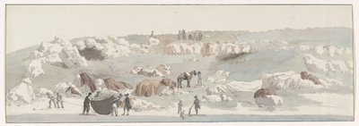Vue du petit port de Luogo Vivo sur la route maritime de San Vito (Voyage en Italie, en Sicile et à Malte - 1778) - Louis Ducros