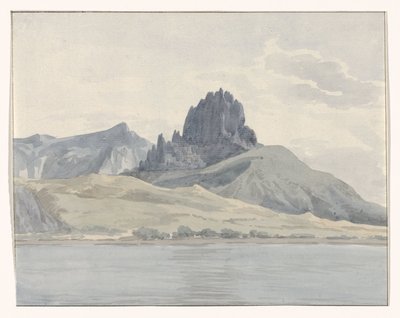 Vue de la côte de Pentidatilo au-delà du Cap de Spartivento (Voyage en Italie, en Sicile et à Malte - 1778) - Louis Ducros