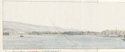 Vue du port de Messine et des montagnes de Calabre, prise du quai - Louis Ducros