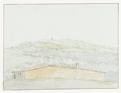 Colonne Antique sur le port de Brindisi (Voyage en Italie, en Sicile et à Malte - 1778) - Louis Ducros