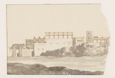 Monastère à Biseglia (Voyage en Italie, en Sicile et à Malte - 1778) - Louis Ducros