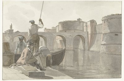 Nouveau fossé de la citadelle de Tarente (Voyage en Italie, en Sicile et à Malte - 1778) - Louis Ducros