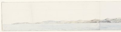 Panorama avec Agrigente et la côte (Voyage en Italie, en Sicile et à Malte - 1778) - Louis Ducros