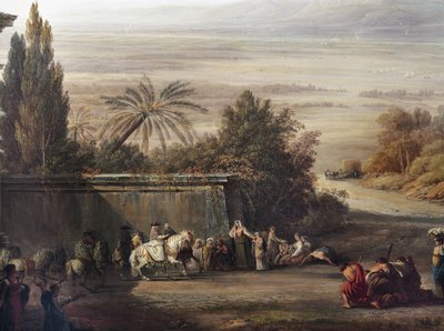 Pie VI visitant les Marais Pontins - Louis Ducros