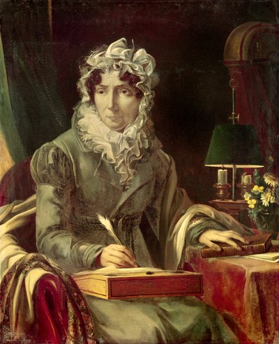 Madame de Genlis - Portrait de Stéphanie Félicité Ducrest (de Saint Aubin), comtesse de Genlis (1746-1830) - Louis Edouard Rioult
