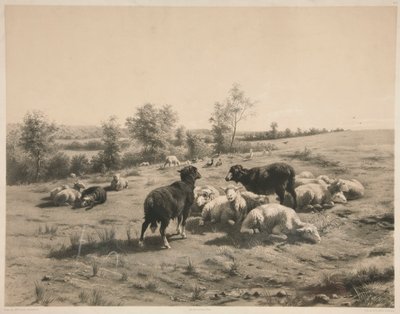 Les Moutons - Louis Emmanuel Soulange Teissier