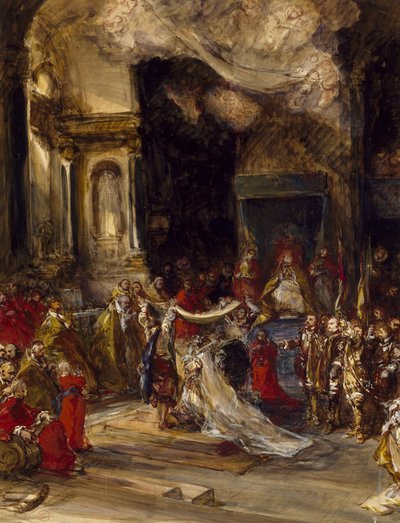 Une scène de mariage royal - Eugene Isabey
