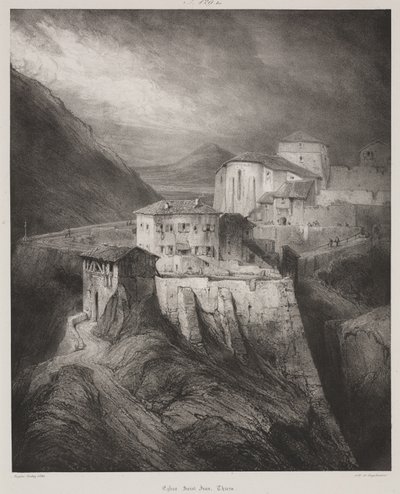 Église Saint-Jean, Thiers, Auvergne - Louis Eugene Gabriel Isabey