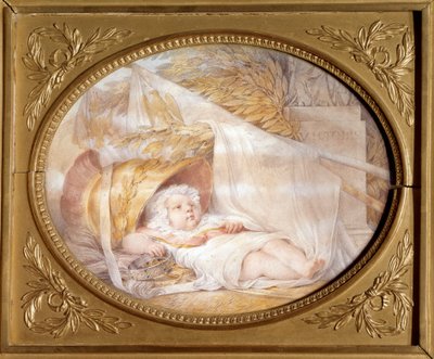 Portrait du roi de Rome bébé, Napoléon II, duc de Reichstadt - Louis Eugene Gabriel Isabey