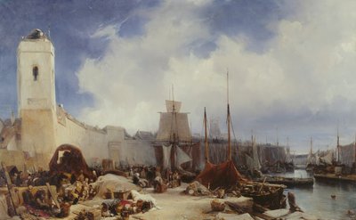 Le Port de Dunkerque, 1831 - Eugene Isabey