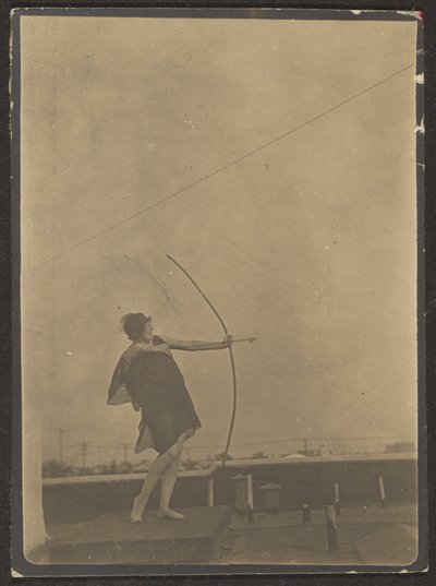 [Danseuse (Archer) sur le toit] - Louis Fleckenstein