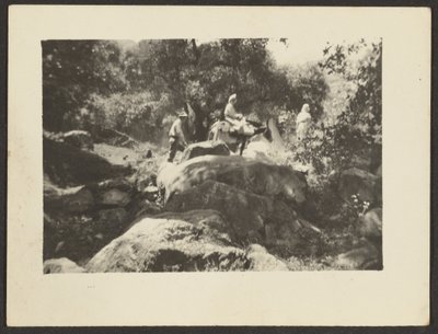 [Figures traversant un paysage] - Louis Fleckenstein