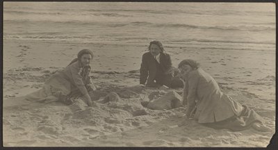 [Figures sur une plage] - Louis Fleckenstein
