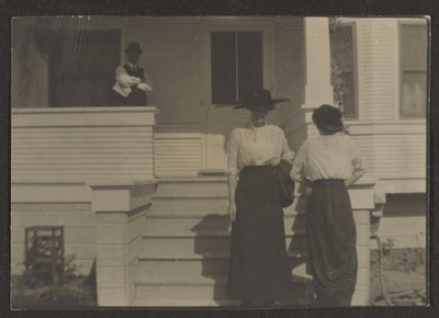 [Figures sous un porche] - Louis Fleckenstein