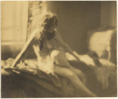 [Demi-nu allongé sur un lit] - Louis Fleckenstein