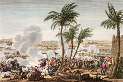La Bataille des Pyramides, Égypte, 3 Thermidor, An 6 (21 juillet 1798) - Louis Francois Couche