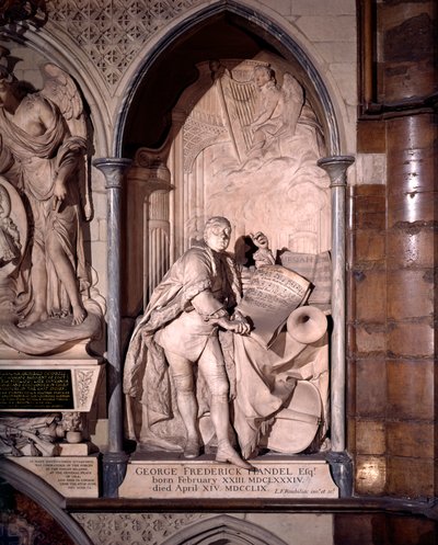 Monument de George Frederic Handel, Abbaye de Westminster - Louis Francois Roubilliac