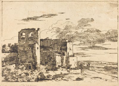 Bâtiments en ruine près d