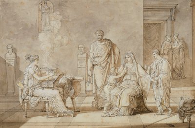 Cornelia présentant ses deux jeunes fils - Louis Gauffier