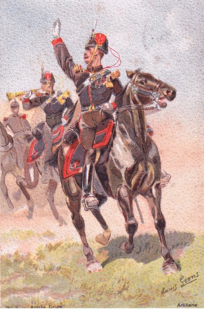 Artillerie, Carte Postale, Années 1920 - Louis Geens