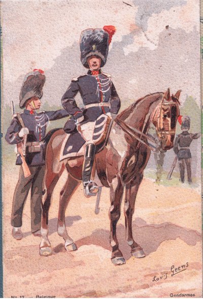 Gendarmes, Carte Postale, Années 1920 - Louis Geens