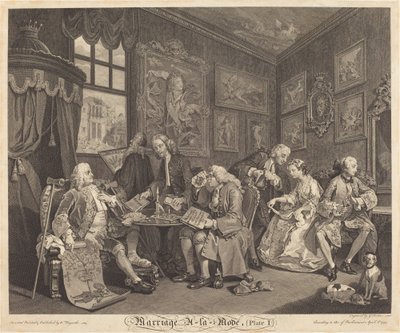 Mariage à la mode : pl.1 - Louis Gerard Scotin after William Hogarth