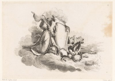 Cartouche avec armes (X Suitte De Cartels Et Trophées, IIe Volume De l