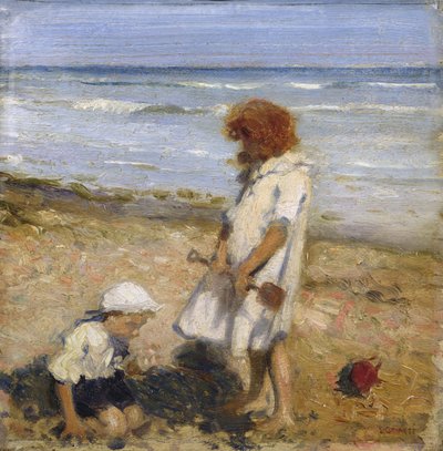 Jouer sur la plage - Louis Ginnett