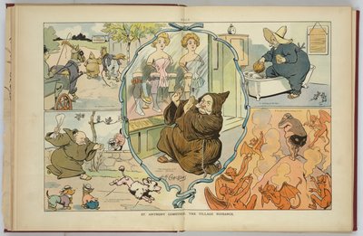 Anthony Comstock, la nuisance du village de Puck Magazine - Louis Glackens